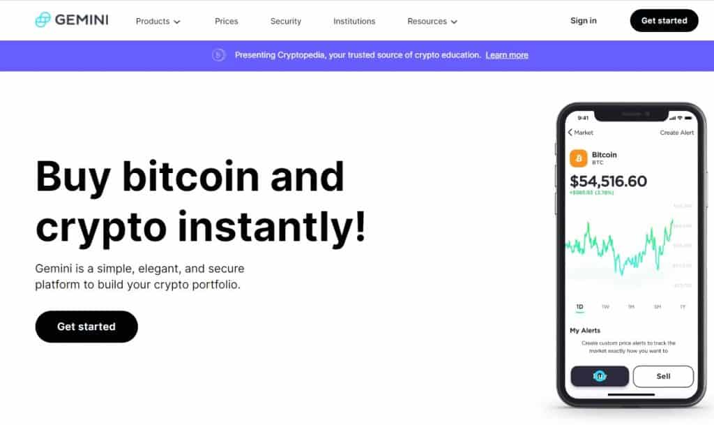 Gemini Crypto Exchange